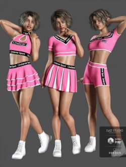 66361 服装 dForce Cheerleader Outfit for Genesis 8 F