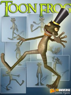 7347 卡通青蛙 3D Universe Toon Frog