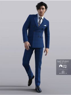 34505 服装 商务套装 H&C Business Suit B for Genesis 3 Male(s)