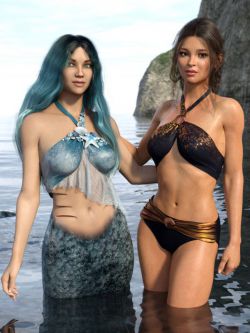 82171 美人鱼比基尼 Mermaid Bikini for Genesis 8 and 8.1 Females