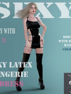 服装 性感乳胶内衣连衣裙 Sexy Latex Lingerie Dress