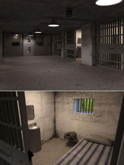 51403 场景 拘留所 Empty Detention Cell