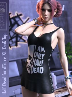 145194 服装 纹理 Half Dead for dForce XL Tank Top