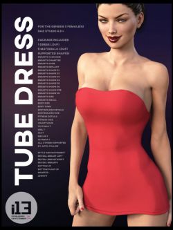 115395 服装 i13 TUBE DRESS for the Genesis 3 Female(s) b