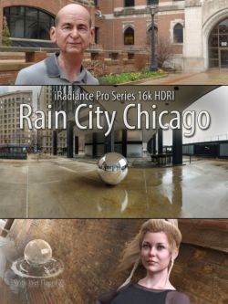 53385 灯光 iRadiance Pro Series 16k HDRIs - Rain City Chicago