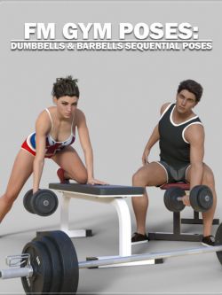 33653 姿态 健身房姿势 FM Gym Poses: Dumbbells & Barbells