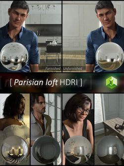 71961 渲染设置灯光 Parisian Loft HDRI