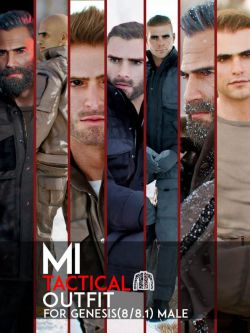 81924 服装 战术装备  MI Tactical Outfit for Genesis 8 and 8.1 Males