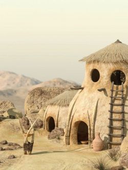 82659 场景 沙漠部落小屋 v176 Desert Tribe Hut