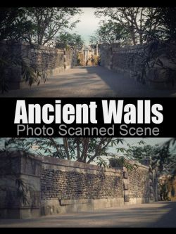 71993 场景 古城墙背景 Ancient Walls - Photo Scanned Scene