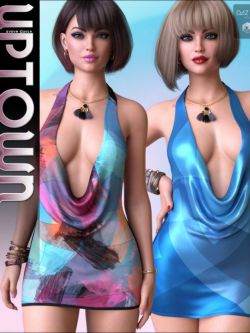 139328 服装 纹理 Uptown for dForce Deep Neck Mini Dress G8F