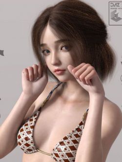 第三方亚洲人物 Miko Kurama For Genesis 8.1 Female