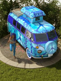 82747 道具 复古露营车 Retro Camper Van