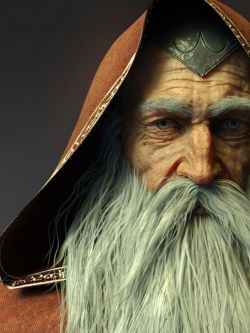 52577 人物 Wise Wizard HD Character for Genesis 8 Male