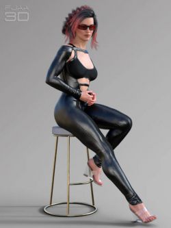 71459 服装 Elegant Skinny Jumpsuit for Genesis 8 Female(s)