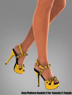 22936 凉鞋 Sexy Platform Sandals 2 for Genesis 3 Female(s)