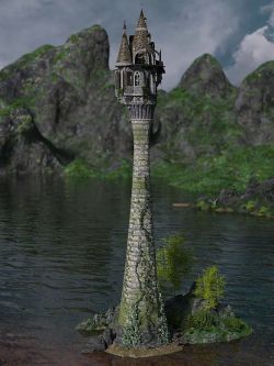 87696 场景 灯塔 Rapunzel Tower