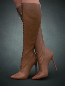 84883 高跟靴子 Ava High Heel Boots for Genesis 3, 8, and 8.1 Females