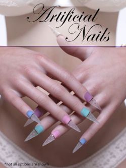 70755 人物资源  指甲 Artificial Nails for Genesis 8 Female