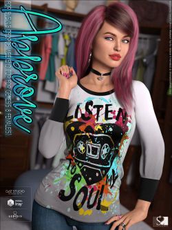 153133 服装 纹理 Approve for dForce Weekend Top for Genesis 8 Female(s)