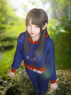 88035 服装 dForce SU Hoodies Suit for Genesis 8 and 8.1 Females and Genesis 9