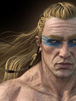 37031 人物 Dragonsbane Barbarian Character HD for Genesis 3 Male