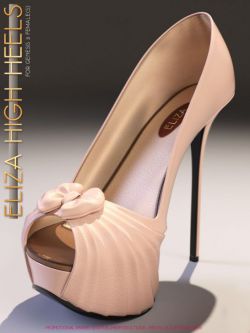 30856 鞋子 Eliza High Heels for Genesis 3 Female