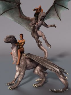 18639 动物 龙和人的姿态 G2适用 DAZ Dragon 3 Fantasy Poses