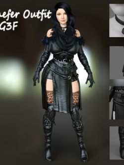 服装 叶妮芙套装 Yennefer Outfit For G3F