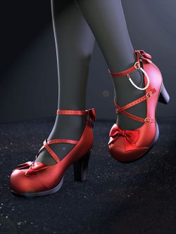82666 鞋子 Sue Yee Cute High Heels for Genesis 8 and 8.1 Females
