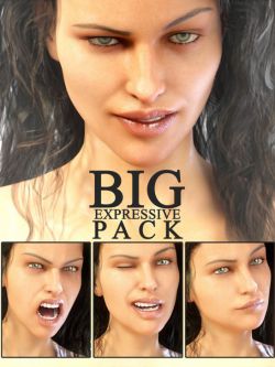 48855 表情 69种面部表情 Big Expressive Pack for Genesis 8 Female