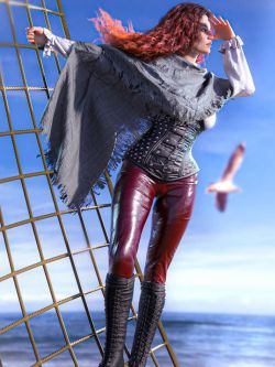 86814 服装 dForce Time's Out Outfit for Genesis 8 and 8.1 Females