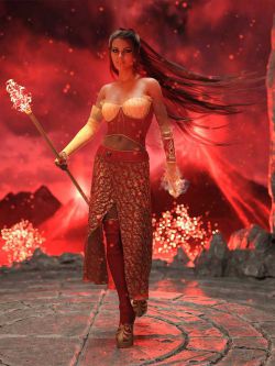 82475 服装 法师 dForce Florentine Outfit for Genesis 8 and 8.1 Females