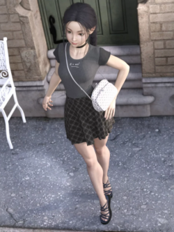 64967 服装 dForce Young Casual Style Outfit for Genesis 8 Female