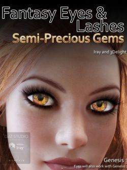 32799 人物资源 睫毛的眼睛 Fantasy Eyes - Semi Precious Gems and Lashes