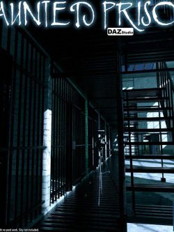 161599 场景 监狱等 Haunted Prison for Daz Studio