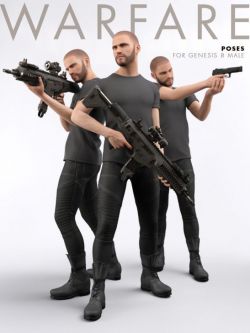 51803 姿态 战斗 Warfare Poses for Genesis 8 Male
