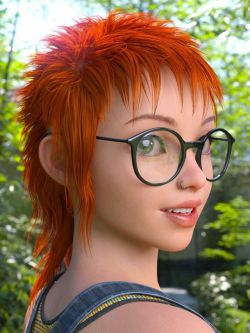 81851 头发 dForce Mod Punk Hair for Genesis 8 Females