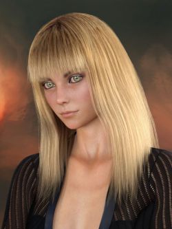 86854 头发 Hoku Hair for Genesis 8 and 8.1