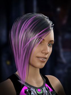 71183 头发 Cyberpunk Hair for Genesis 8 Female