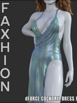158412 服装 纹理  Faxhion - dForce Cocktail Dress D