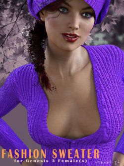 112401 服装 Fashion Sweater for Genesis 3 Female by xtrart-3d (