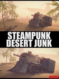 72397 场景  蒸汽朋克沙漠 Steampunk Desert Junk