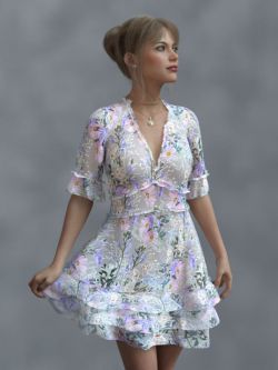 86698 服装 dForce Summer Sheer for Genesis 8 and 8.1 Females