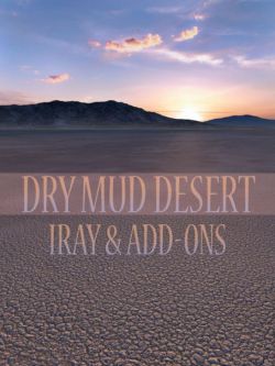 33723 场景 沙漠风景 Dry Mud Desert Iray and Add-ons