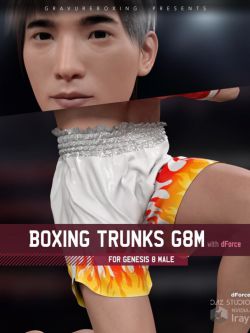 139343 服装 Boxing Trunks G8M for Genesis 8 Male
