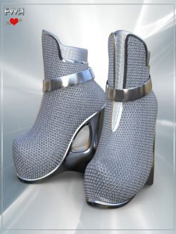 52011 鞋子 FWH Futuristic Wedge Heels for Genesis 8 Female