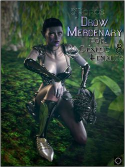 145253 服装 盔甲 dForce Drow Mercenary for Genesis 8 Females
