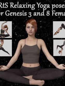 139560 姿态 瑜伽 RtS Relaxing Yoga Poses for Genesis 3 and 8 Female