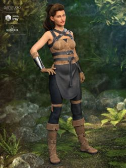 45567 服装 战斗装 Rebel Rogue Outfit for Genesis 8 Female(s)